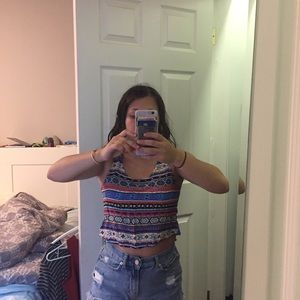 Cute patterned tank top